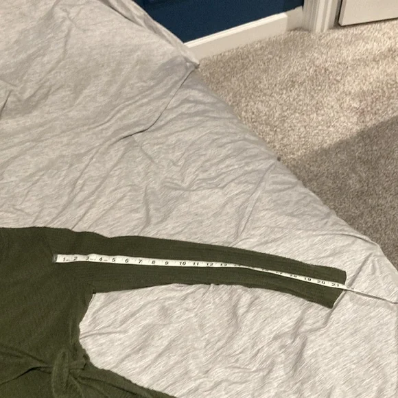 ❤️Elegant Olive Green Wrap Dress - Picture 7 of 7